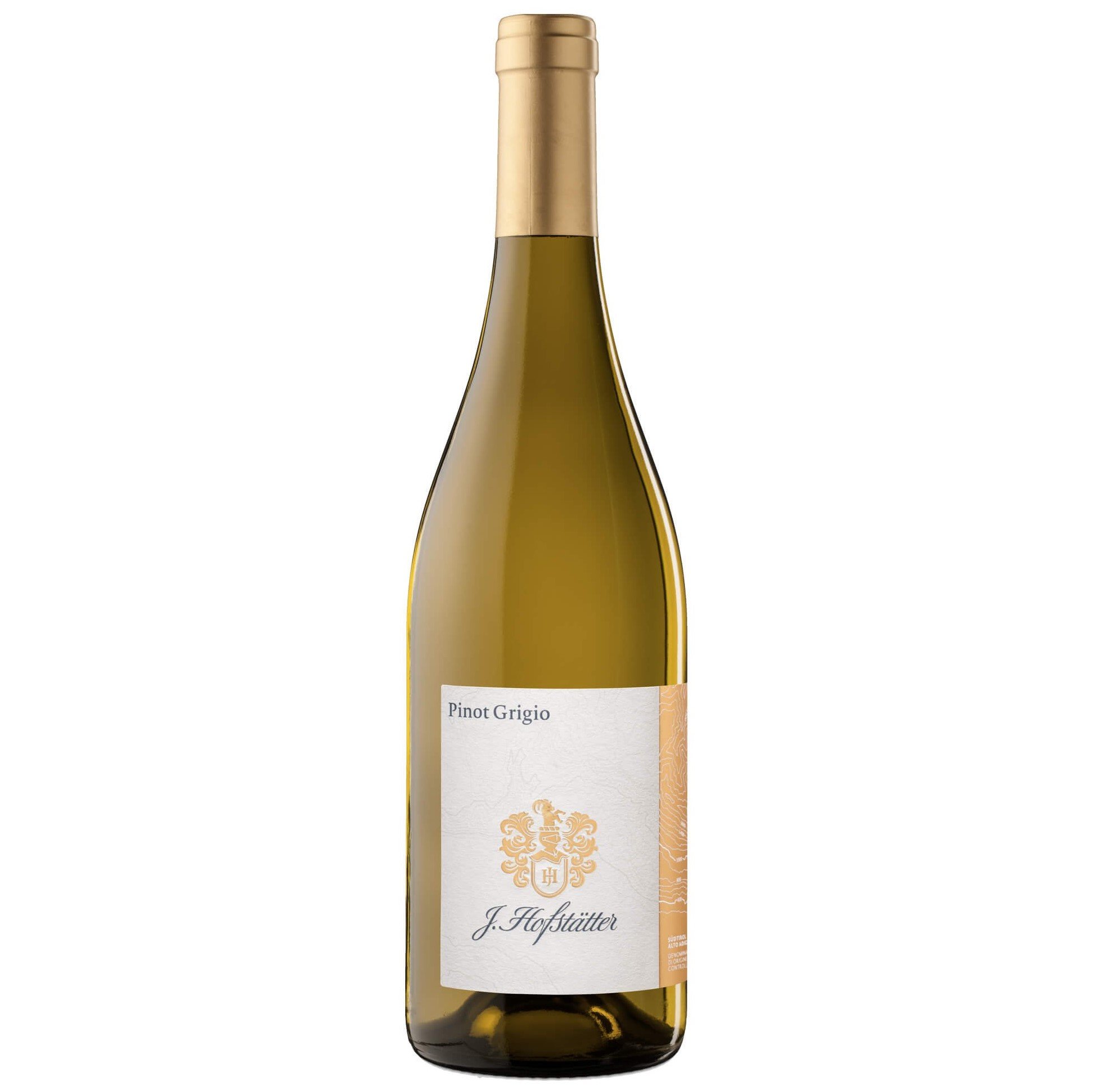 Вино J. Hofstatter Pinot Grigio Alto Adige, белое, сухое, 13%, 0,75 л - фото 1
