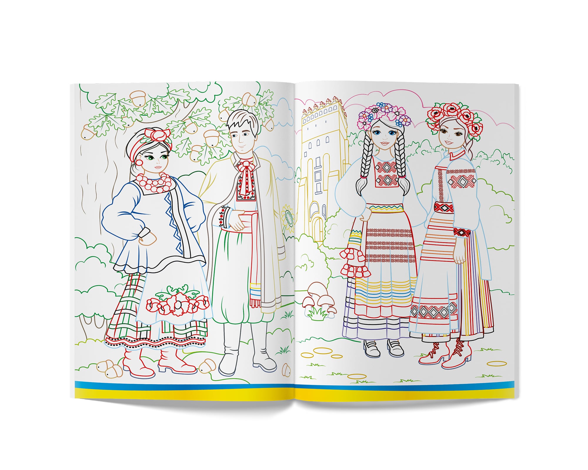 Раскраска Кристал Бук Моя волшебная Украина, патриотическая, 16 страниц (F00030275) - фото 2