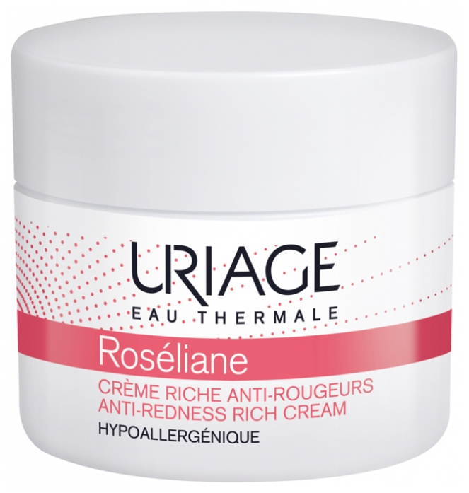 Крем для обличчя Uriage Roséliane Crème Riche Anti-Rougeurs Проти почервонінь, для сухої шкіри, 50 мл - фото 1