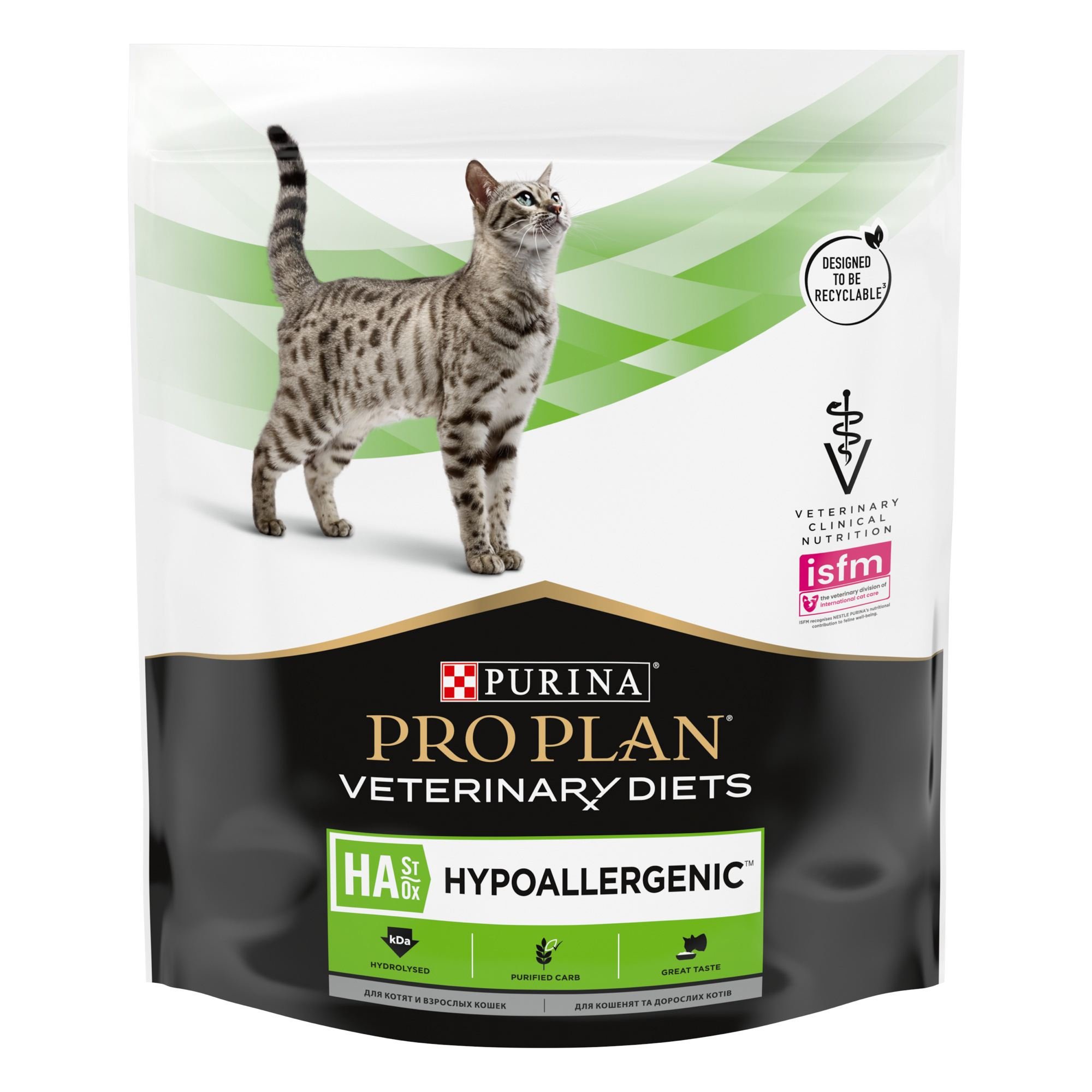 Сухой корм для кошек при пищевой аллергии Purina Pro Plan Veterinary Diets HA Hypoallergenic, 325 г (12381565) - фото 1