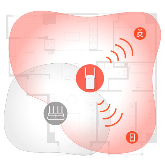 Підсилювач сигналу Wi-Fi ретранслятор репітер  Mercusys ME30 AC1200 1хFE LAN 2.4ГГц та 5ГГц - фото 8