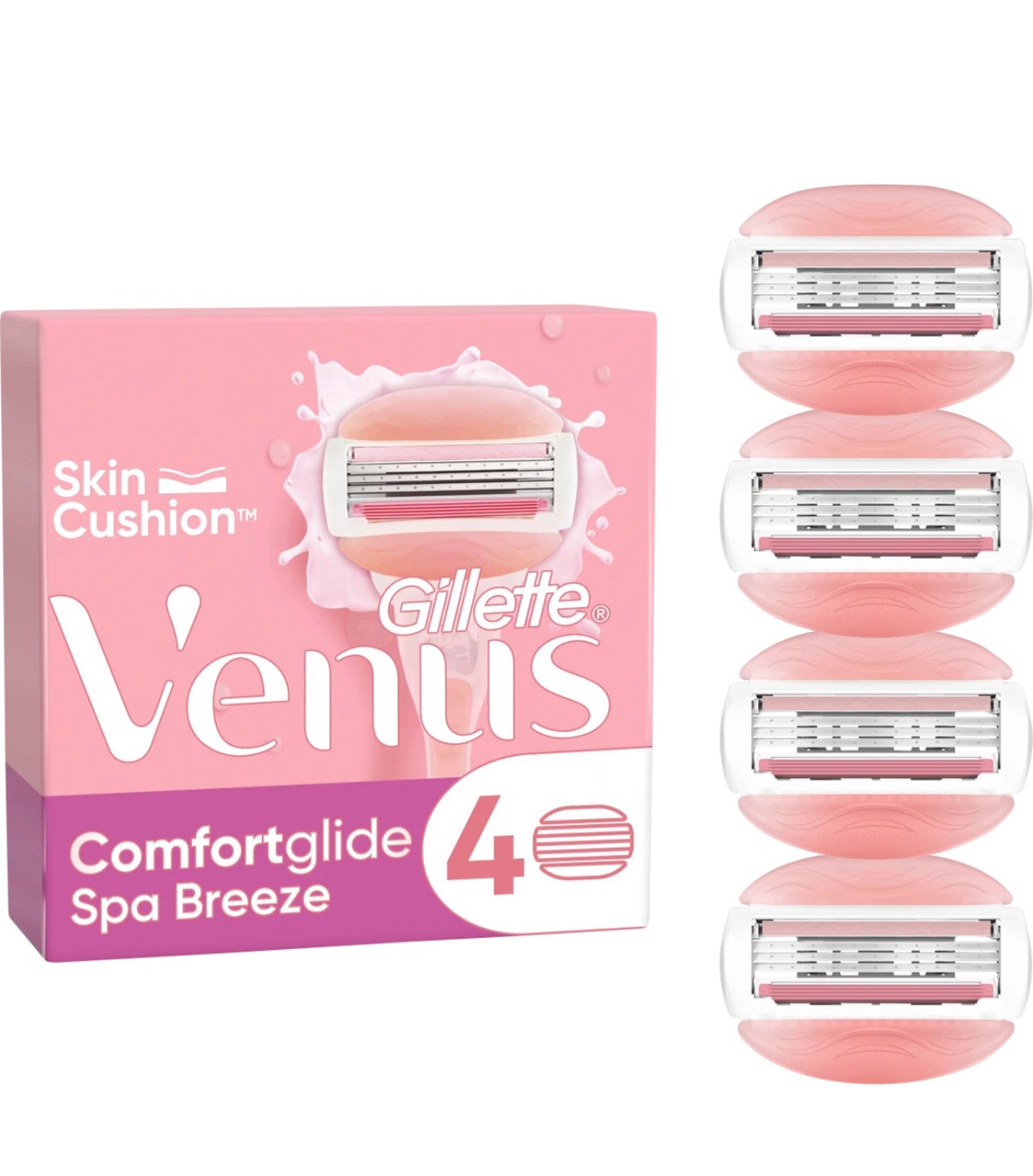 Сменные кассеты для бритья Gillette Venus Comfort Glide Spa Breeze 4 шт. - фото 2