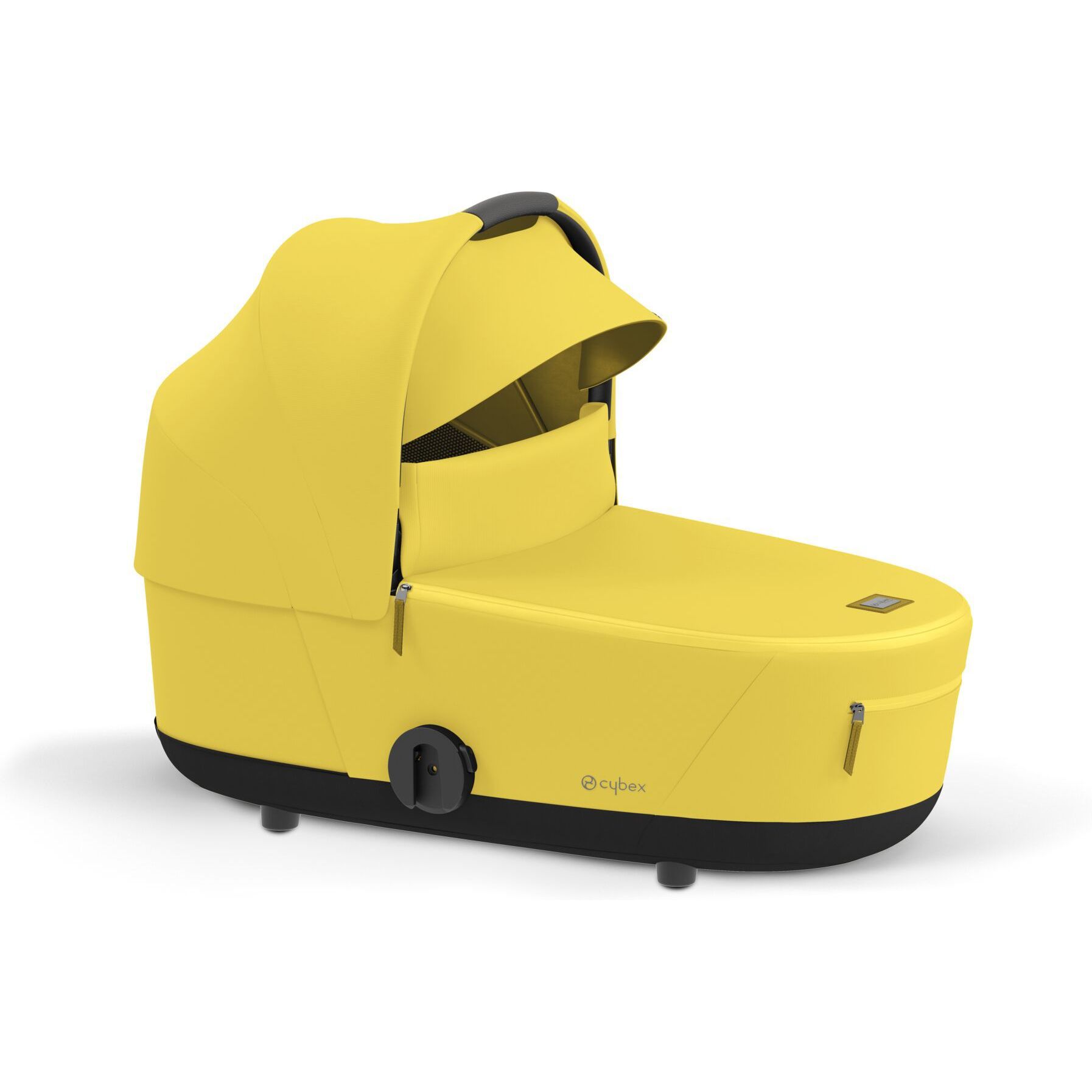 Люлька Cybex Mios Lux Mustard Yellow + Комплект текстилю для прогулянкового блоку Cybex Mios Mustard Yellow + Шасі для коляски Cybex Mios LS RBA Chrome Brown - фото 5