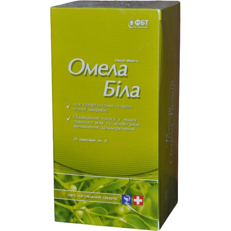 Фiточай Омела Бiла Organic Herbs 50 г (25 шт. х 2 г) - фото 1