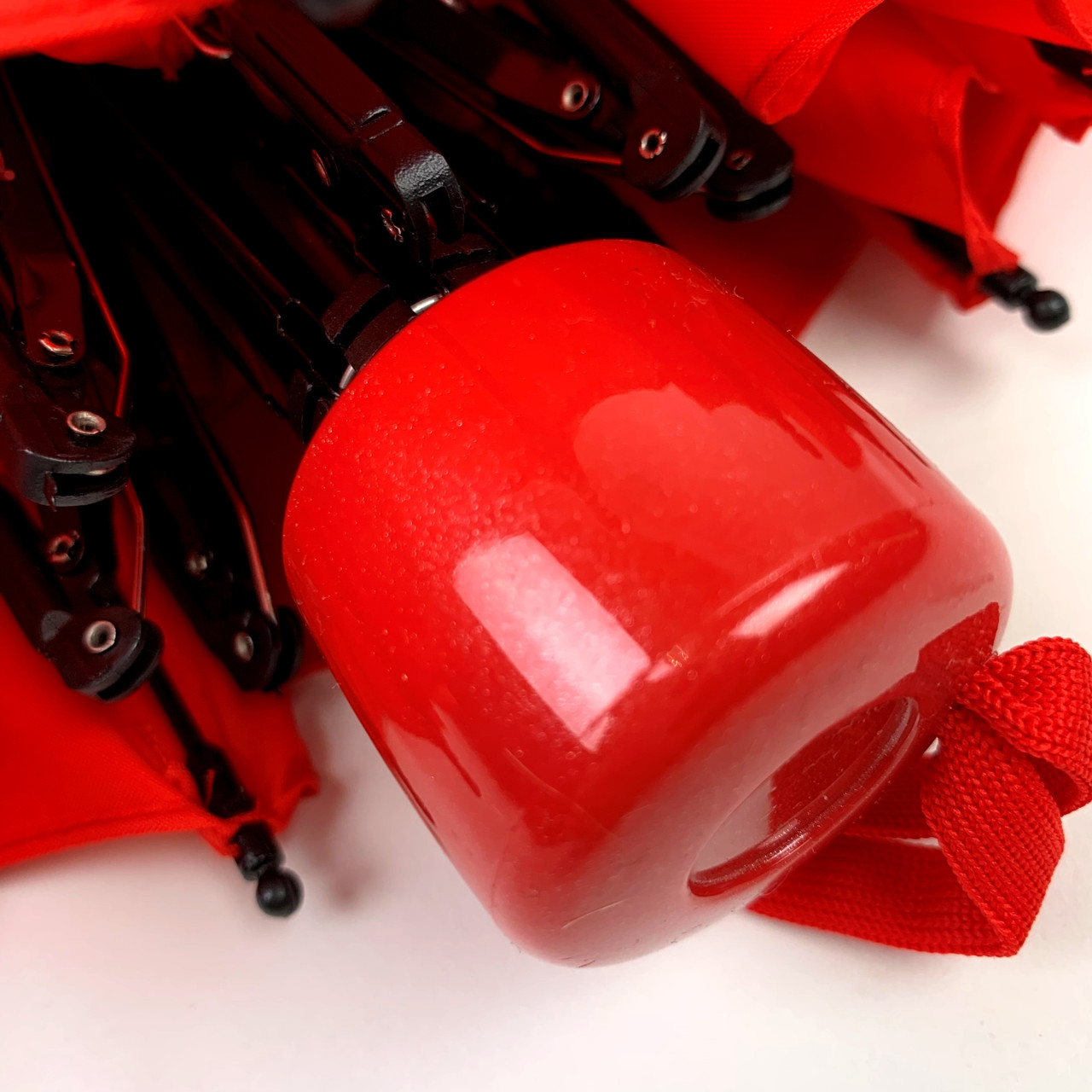 Женский складной зонтик механический S&L 97 см красный - фото 3