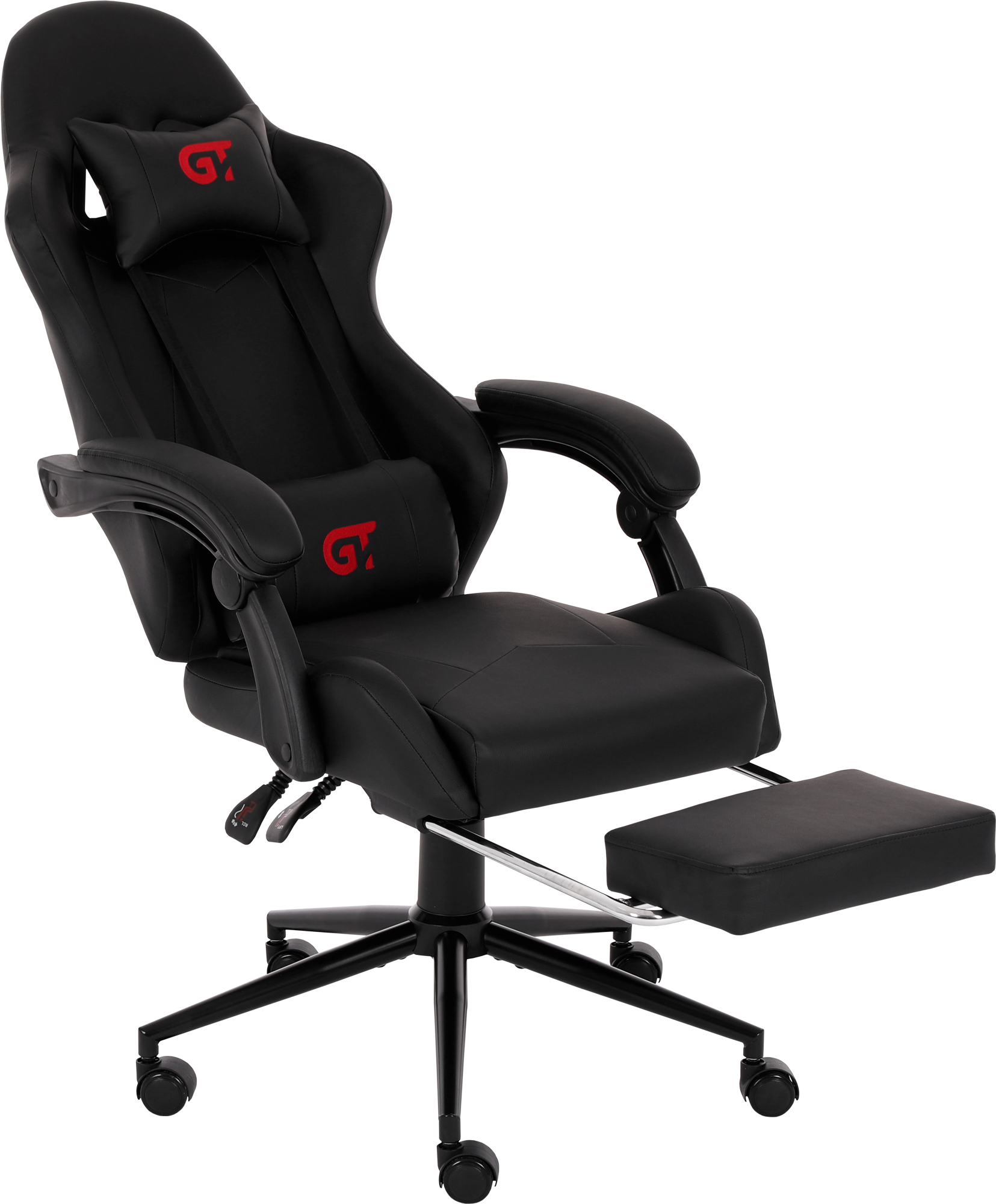 Геймерское кресло GT Racer черное (X-2323 Black) - фото 5