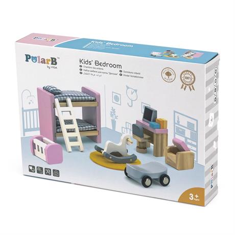 Дерев'яні меблі для ляльок Viga Toys PolarB Дитяча кімната (44036) - фото 2