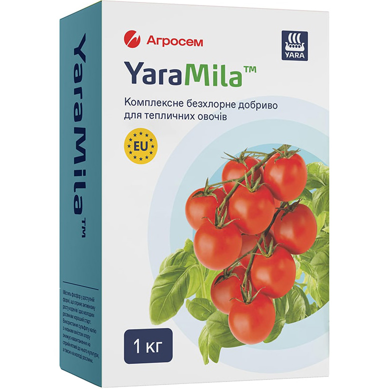 Комплексное бесхлорное удобрение YaraMila для тепличных овощей 1 кг (10509219) - фото 1