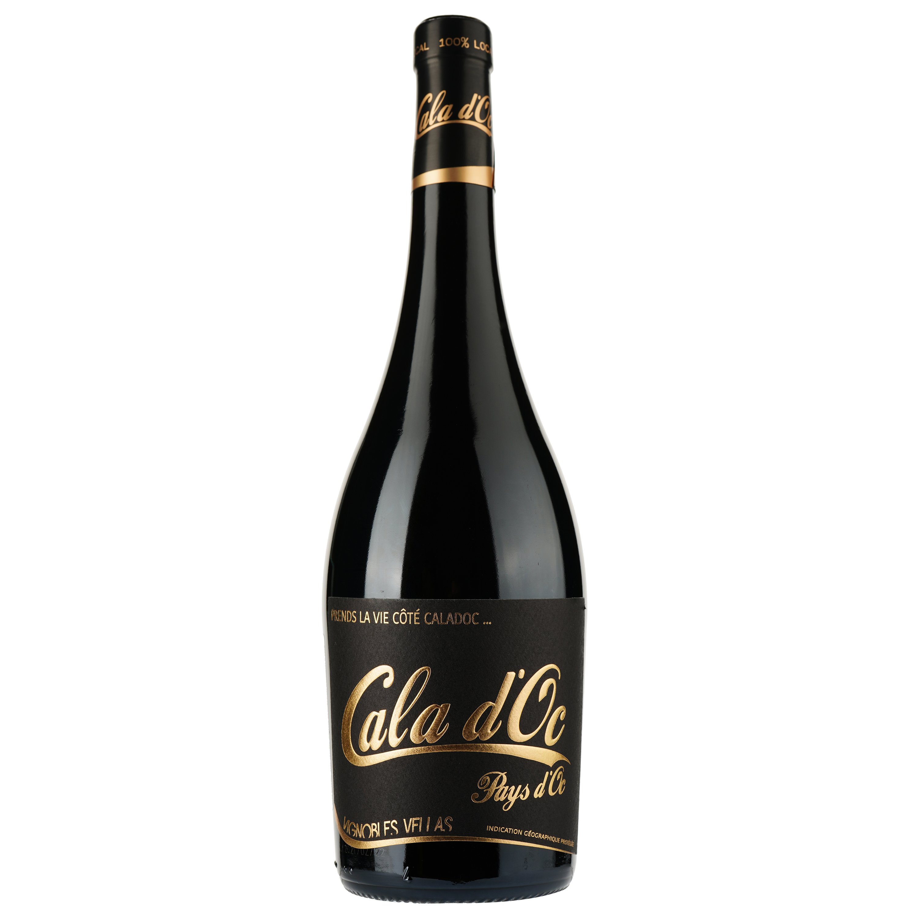 Вино Cala d'Oc Prends La Vie Cote Caladoc IGP Pays D'Oc, красное, сухое, 0,75 л - фото 1