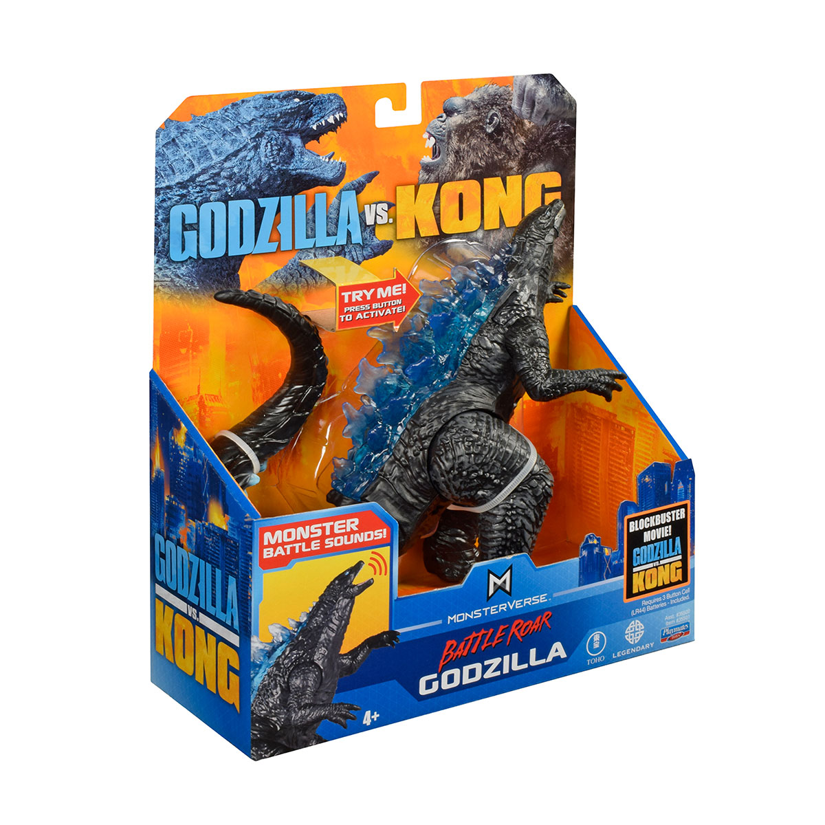 Игровая фигурка Godzilla vs. Kong Годзилла делюкс, звуковые эффекты, 17 см (35501) - фото 5