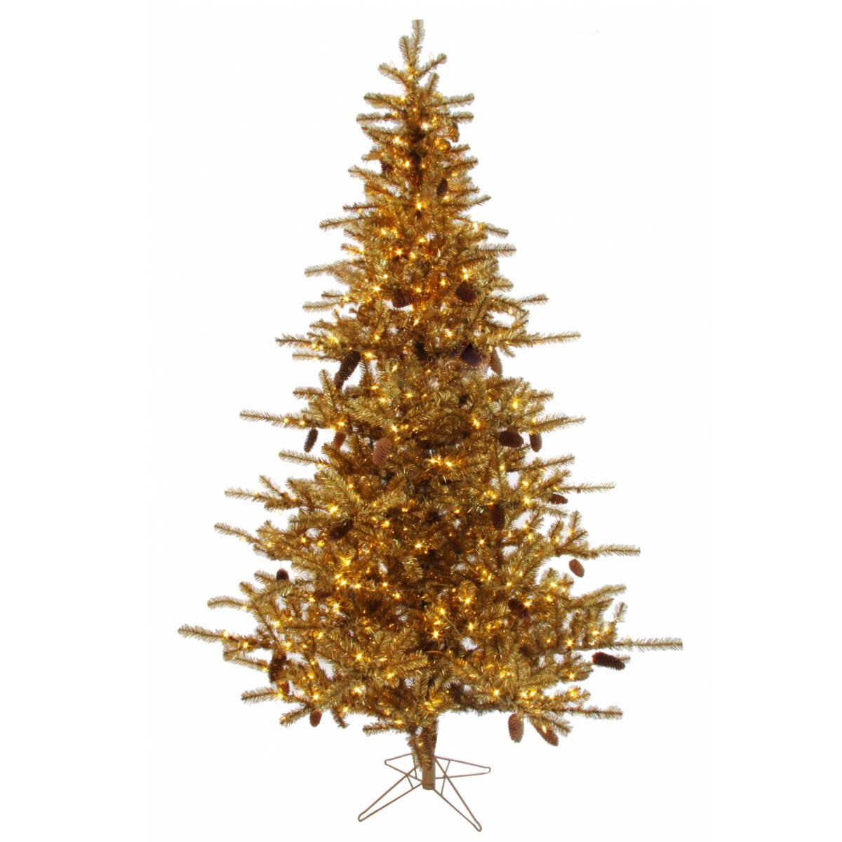 Искусственная елка Shishi Золото, с подсветкой, 2,3 м, золотой (52133) - фото 1