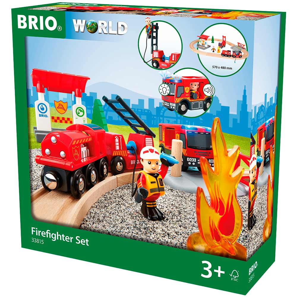 Детская железная дорога Brio Пожарная станция (33815) - фото 1