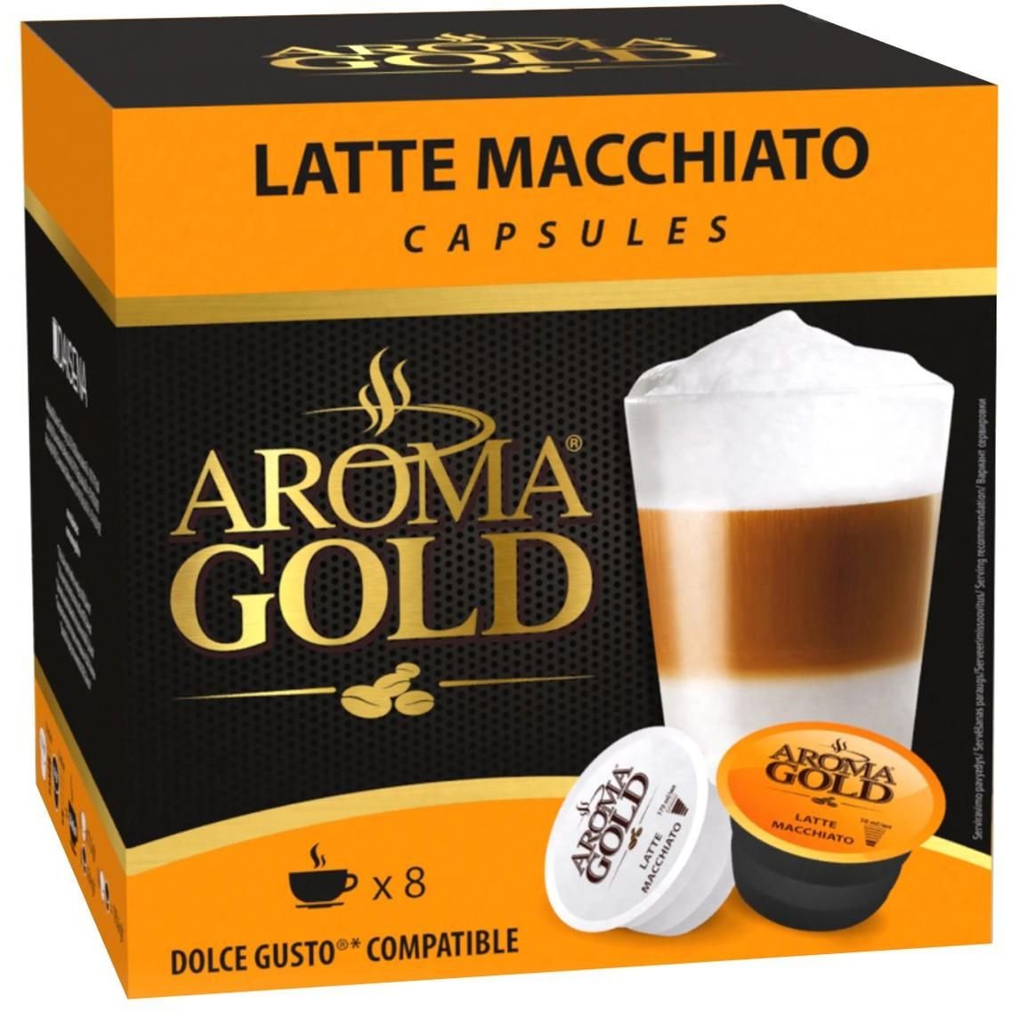 Кава в капсулах Aroma Gold Latte Macchiato 193.6 г - фото 1