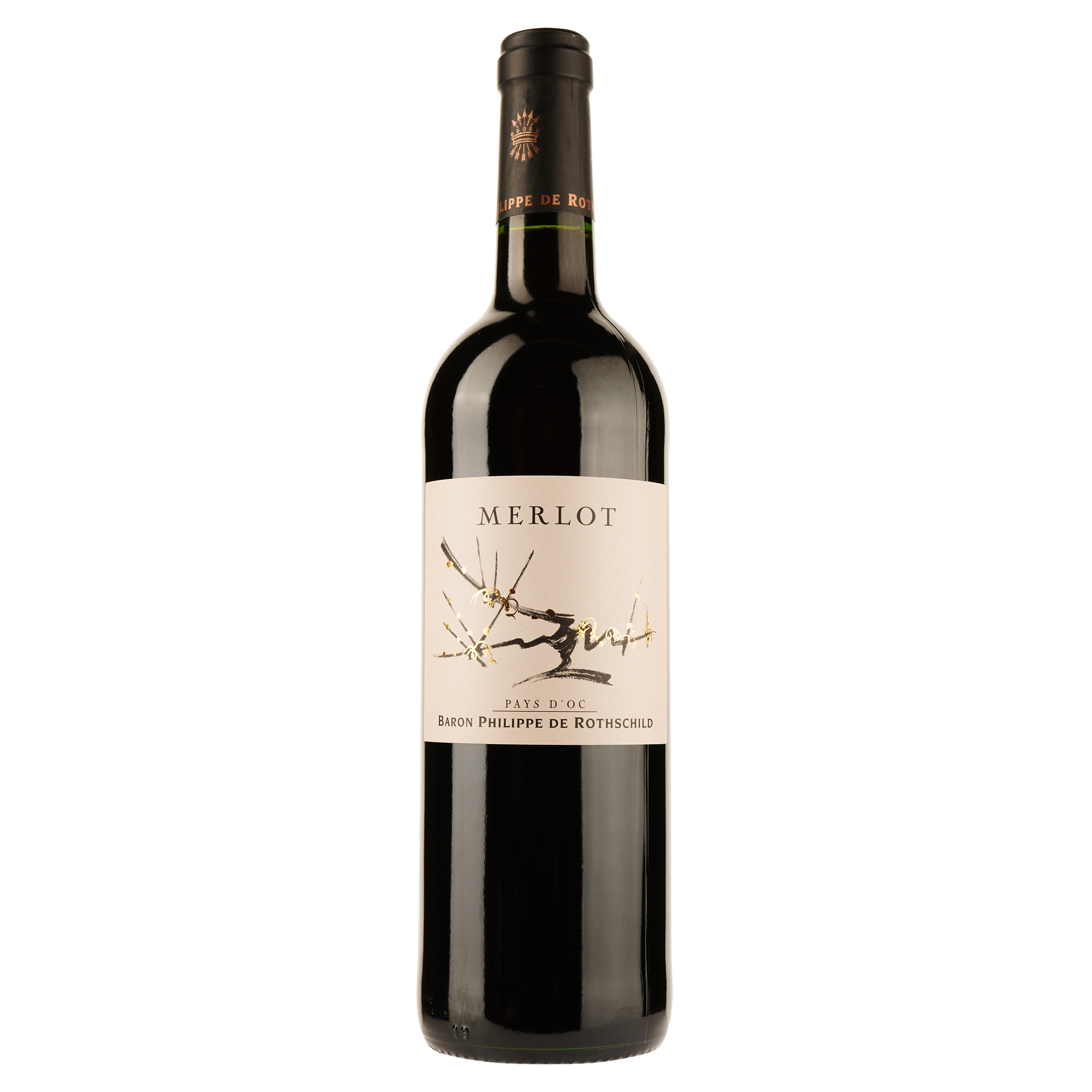 Вино Baron Philippe de Rothschild Merlot, червоне, сухе, 14%, 0,75 л - фото 1