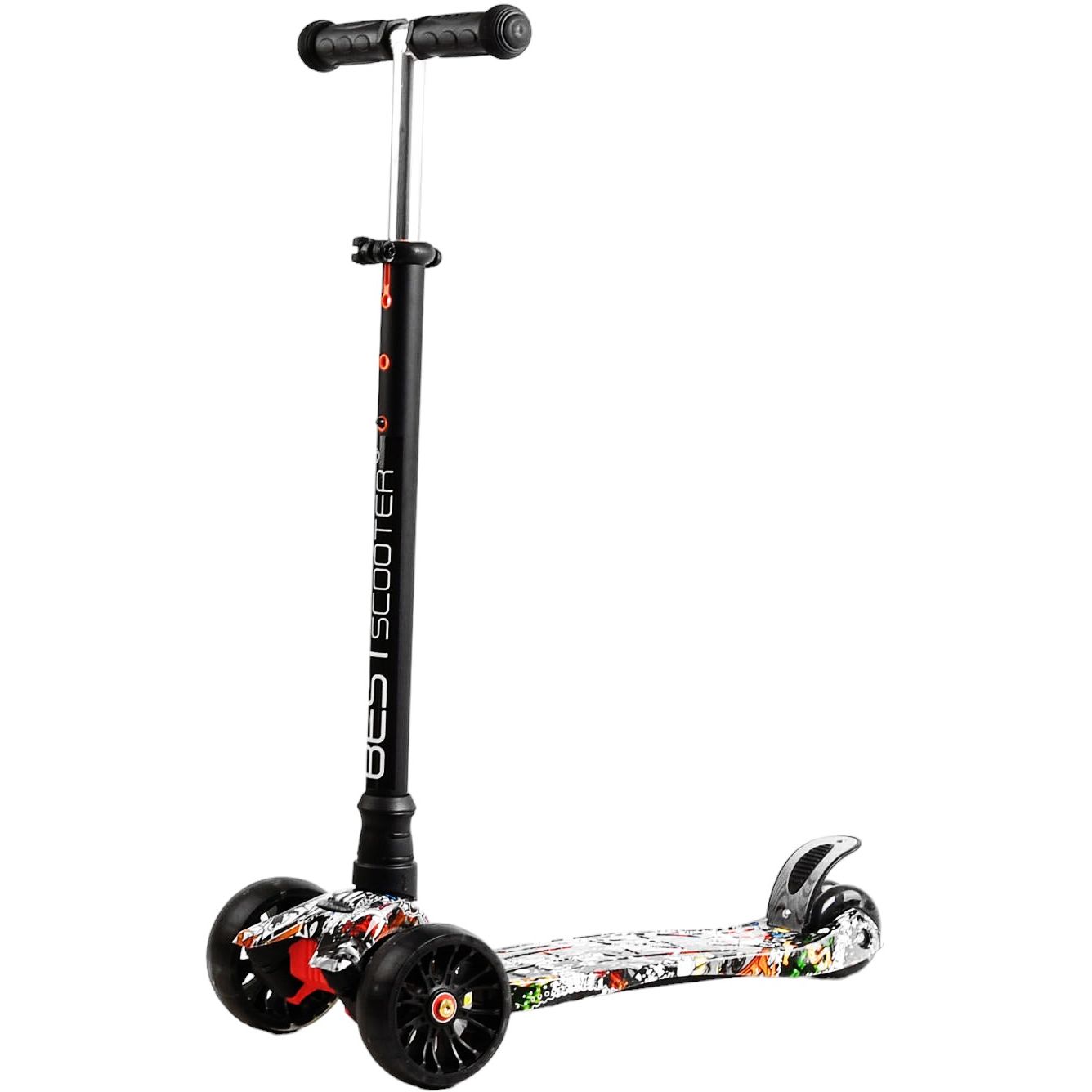 Самокат Maxi Best Scooter 59х15х30 см Різнобарвний 000231326 - фото 1