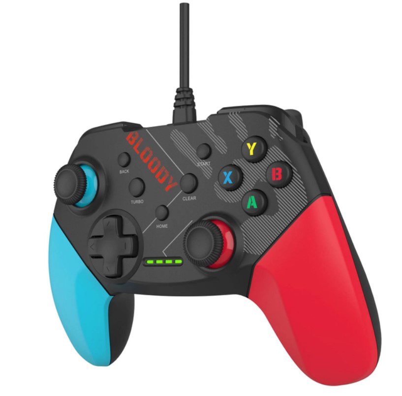 Геймпад джойстик A4Tech Gamepad Bloody GPB-30 Sports красный с голубым - фото 2