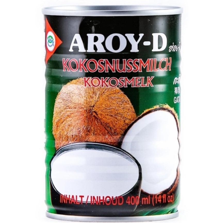 Кокосовое молоко Aroy-D 60% 400 мл - фото 1