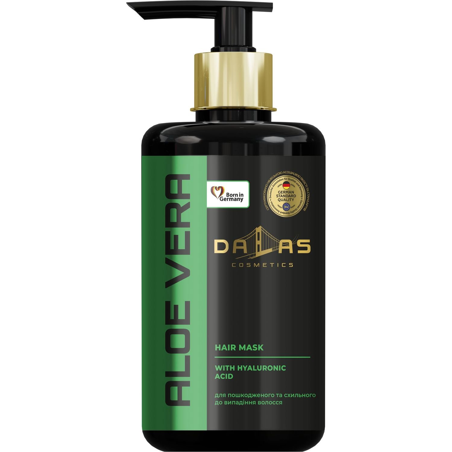 Маска для волосся Dalas Aloe Vera з гіалуроновою кислотою та натуральним соком алое, 900 мл - фото 1