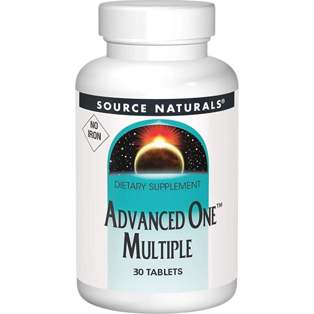 Мультивітаміни та мінерали Source Naturals Advanced One Multiple No Iron 30 таблеток - фото 1