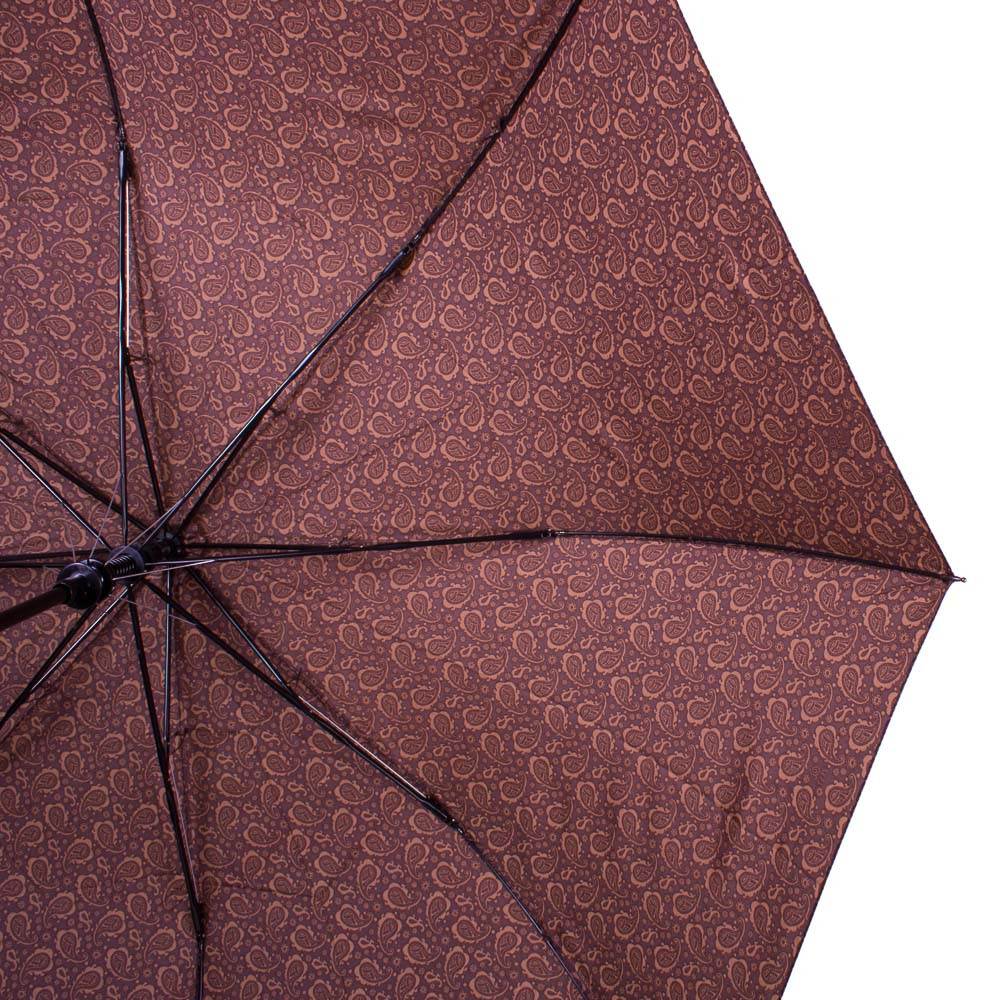 Чоловіча складана парасолька напівавтомат Zest 108.5 см коричнева - фото 2