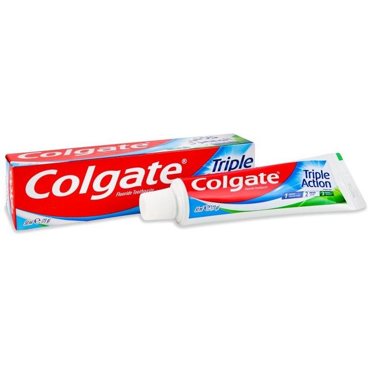 Зубная паста Colgate Triple Action Original Mint 50 мл - фото 2