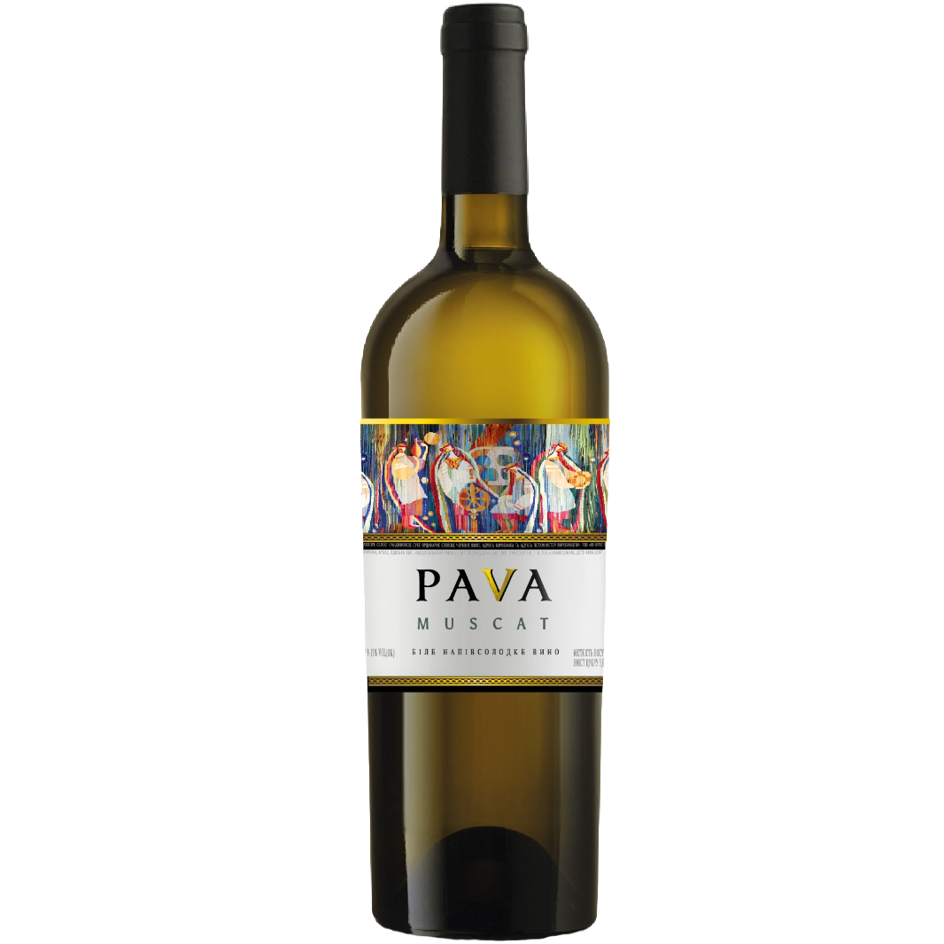 Вино PAVA Muscat, 13%, 0,75 л (478698) - фото 1