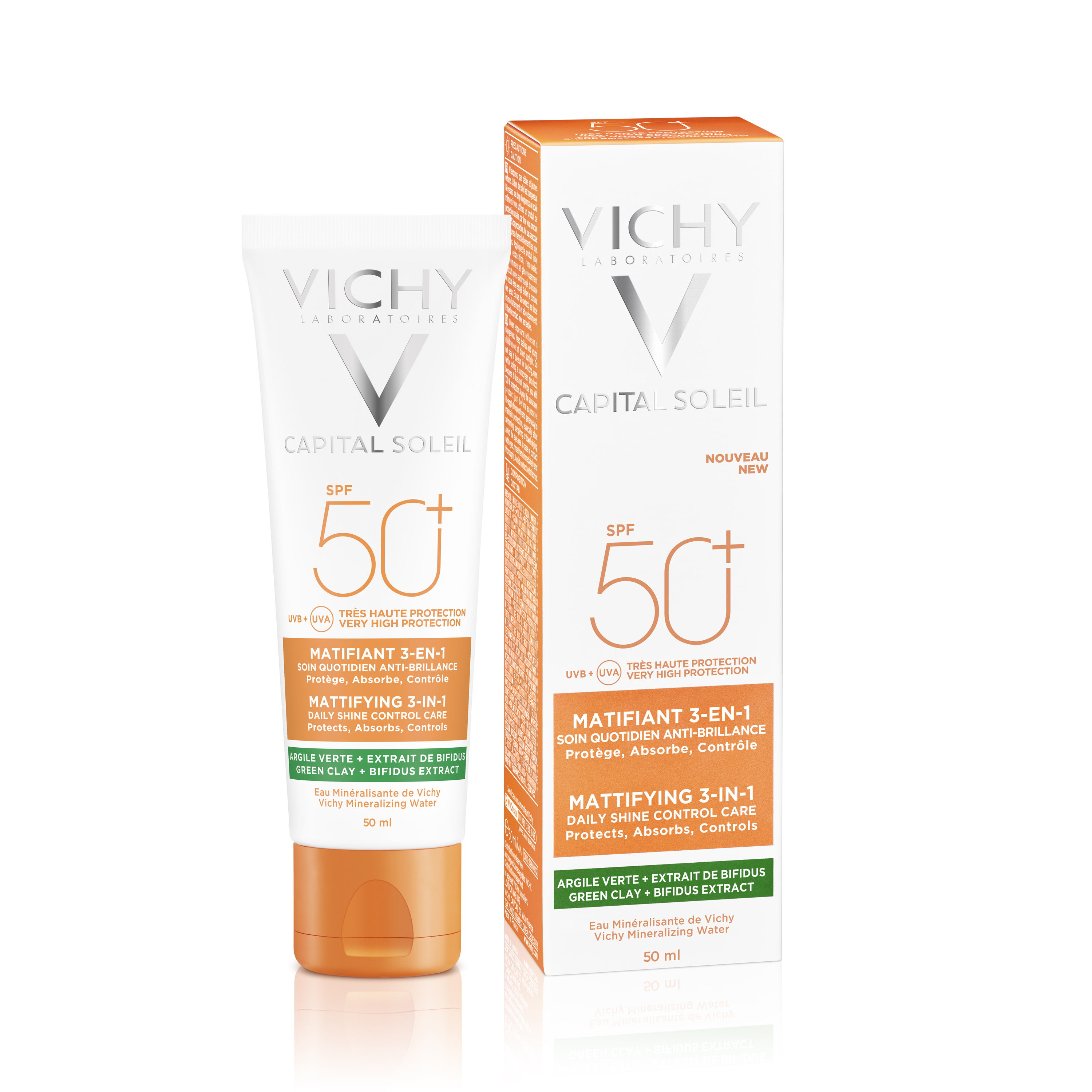 Сонцезахисний крем матовий 3в1 Vichy Capital Soleil Mattifying для жирної, проблемної шкіри, SPF50+, 50 мл (MB232700) - фото 9