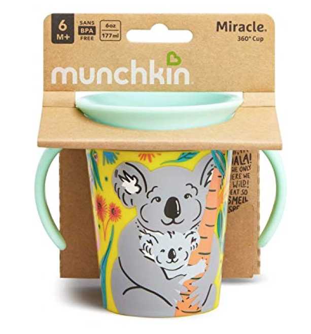 Чашка-непроливайка Munchkin Miracle 360 WildLove Коала, 177 мл, мятный (051832) - фото 4