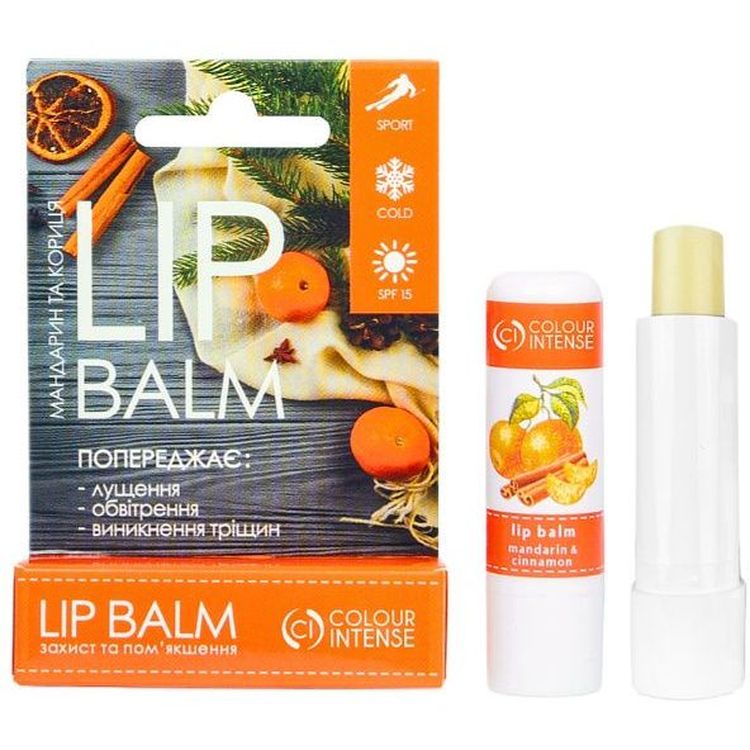 Бальзам для губ Colour Intense Protective Lip Balm Мандарин и корица 5 г - фото 1
