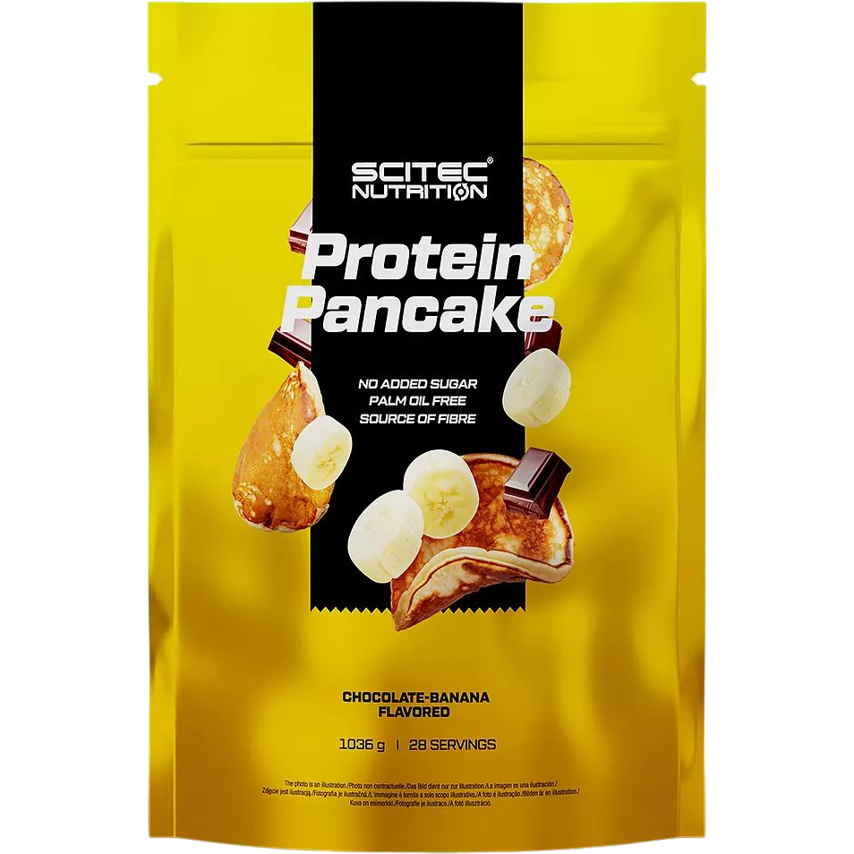 Протеїнові млинці Scitec Nutrition Protein Pancake Шоколад-банан 1036 г - фото 1