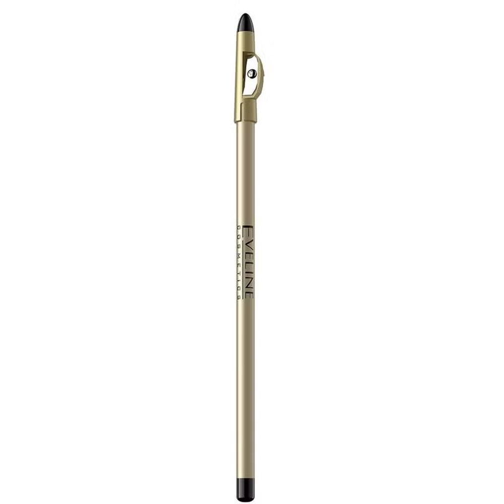 Контурный карандаш для глаз Eveline Cosmetics Eyeliner Pencil с точилкой черный 1,2 г - фото 2