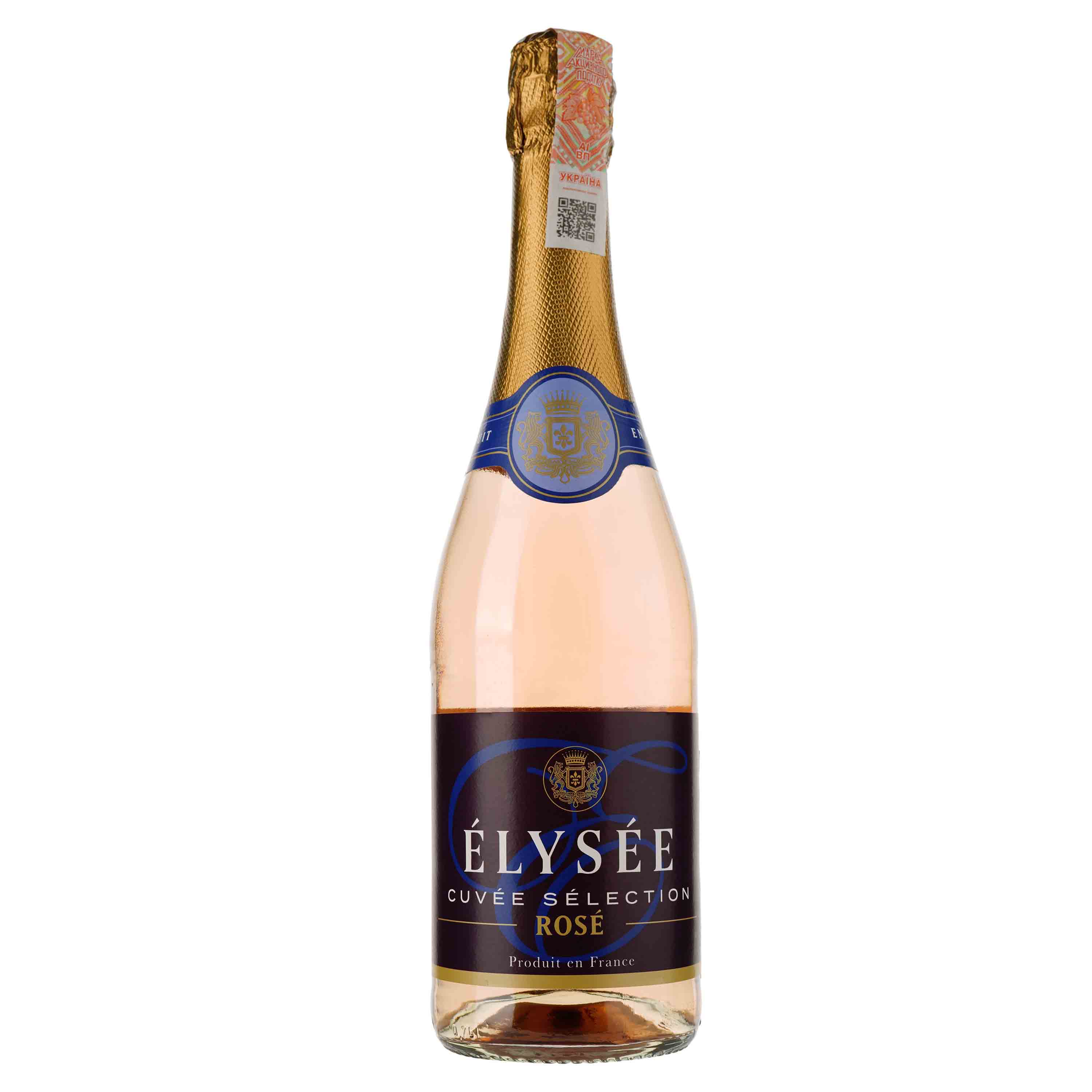 Вино ігристе Elysee Cuvee Selection Rose Demi-Sec, рожеве, напівсухе, 0,75 л - фото 1