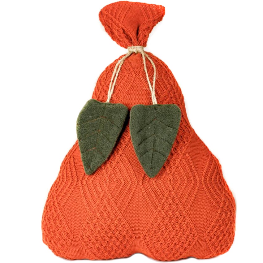 Декоративний текстильний виріб Прованс Подушка-груша, помаранчева, 40 см (30785) - фото 1