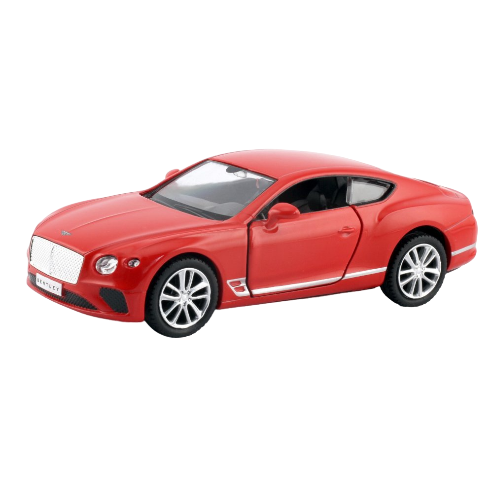 Машинка Uni-fortune Bentley Continental GT 2018, 1:39, матовый красный (554043M(A)) - фото 1