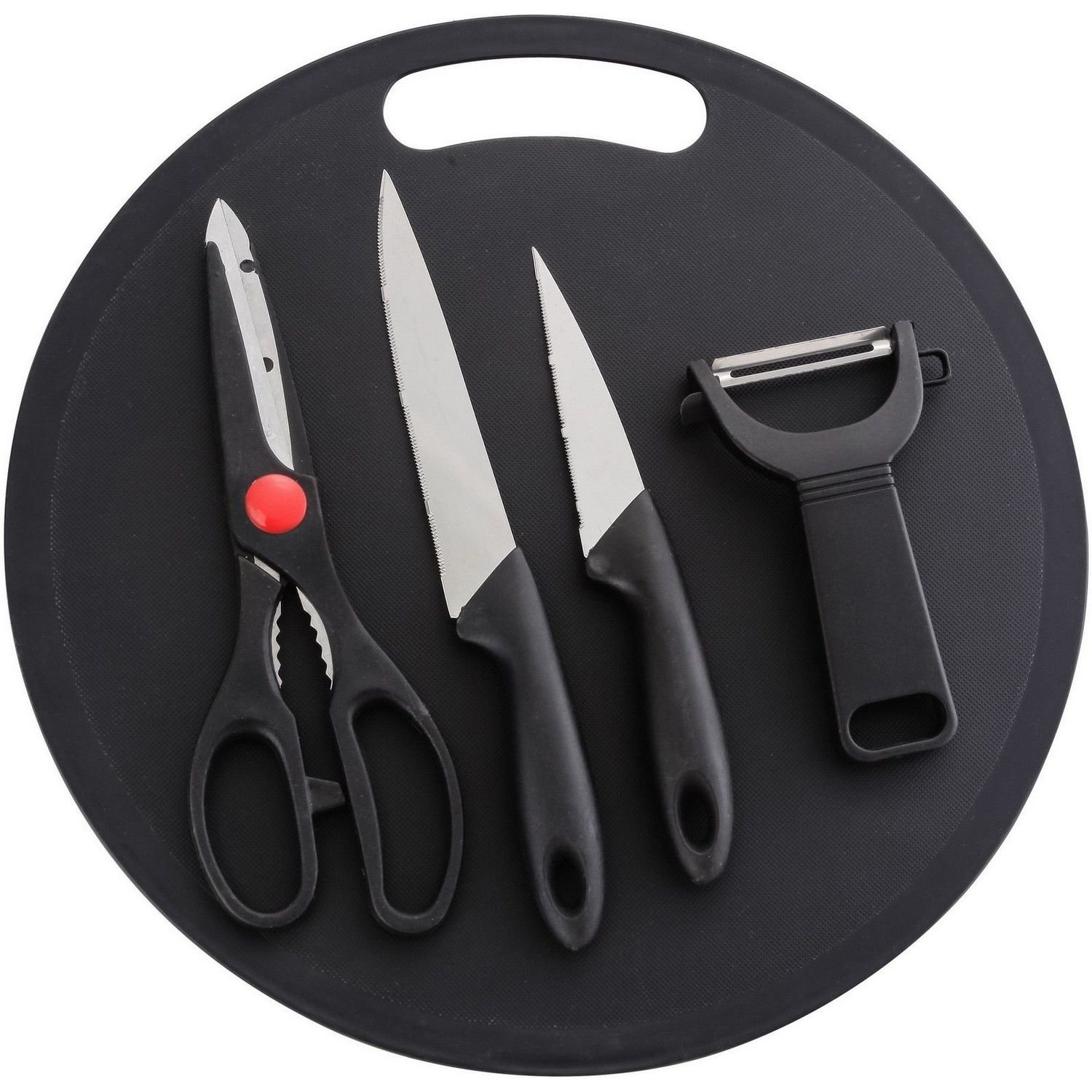 Набор ножів Bravo Chef Набір з дошкою, ножицями та овочечисткою (BC-5108/5) - фото 1