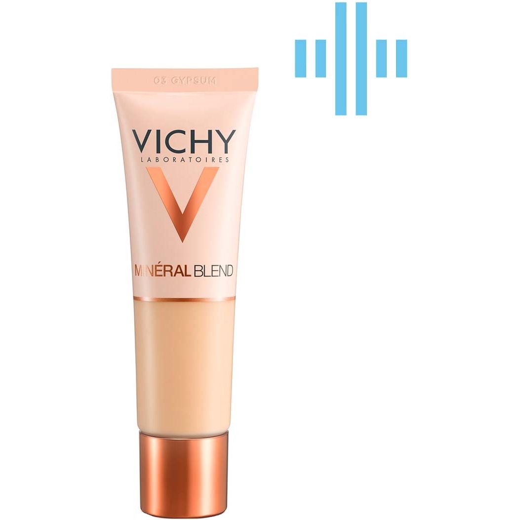 Зволожуючий тональний засіб Vichy Mineralblend, для надання шкірі природного сяючого вигляду, відтінок 03, 30 мл (MB132400) - фото 1