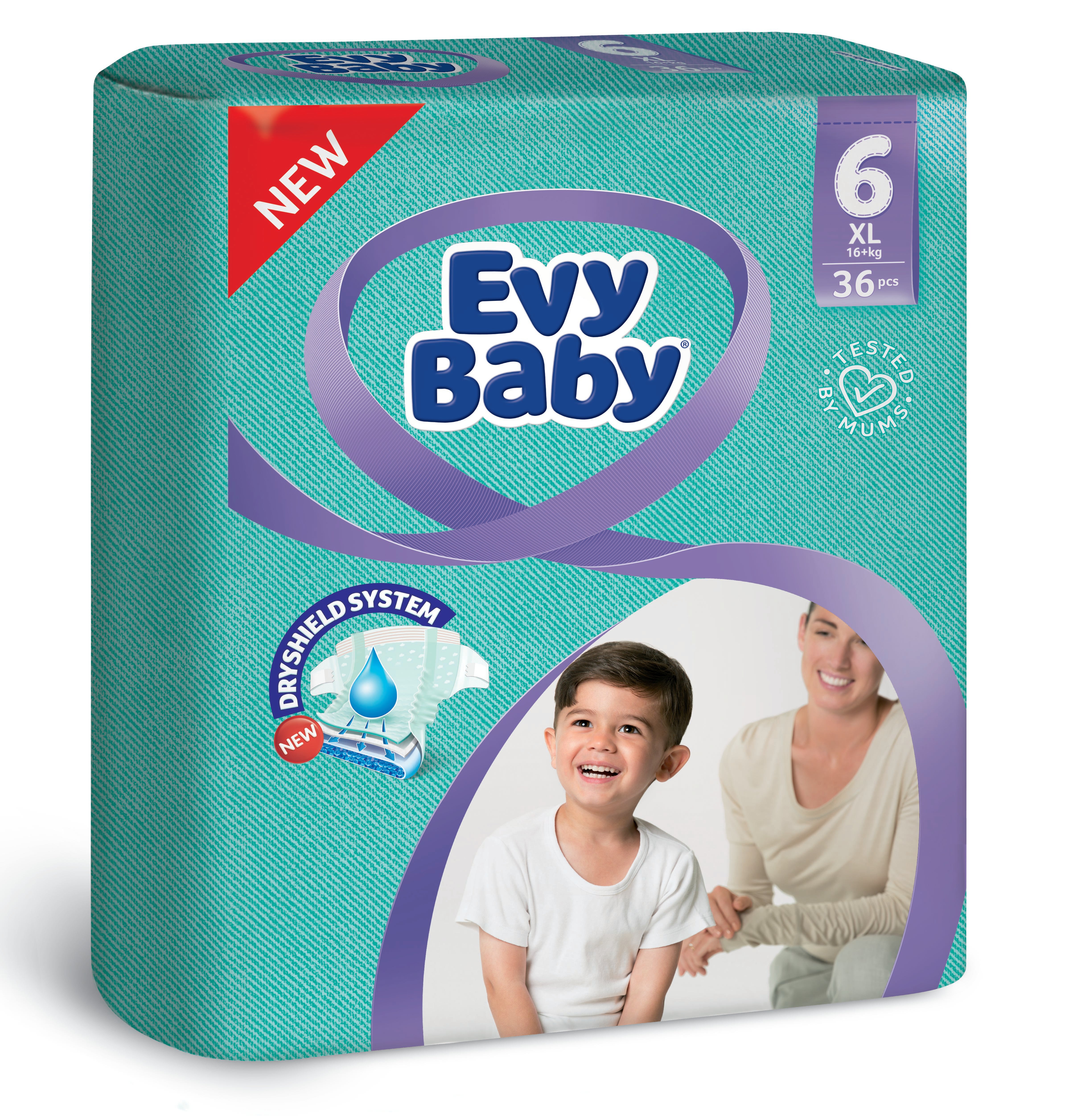 Підгузки Evy Baby 6 (16+ кг), 32 шт. - фото 1