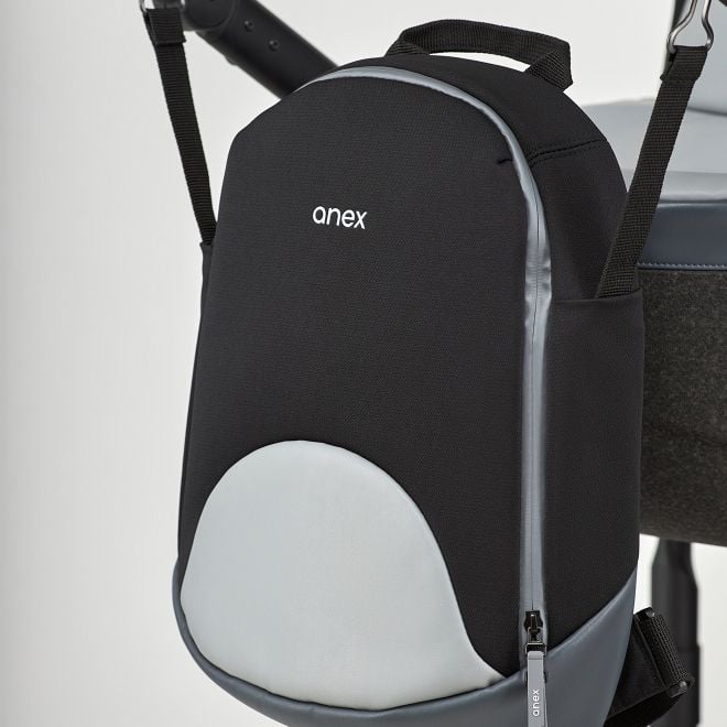 Универсальная коляска 2 в 1 Anex M-Type Pro EP-01 tech grey, серая с черным (24928) - фото 11