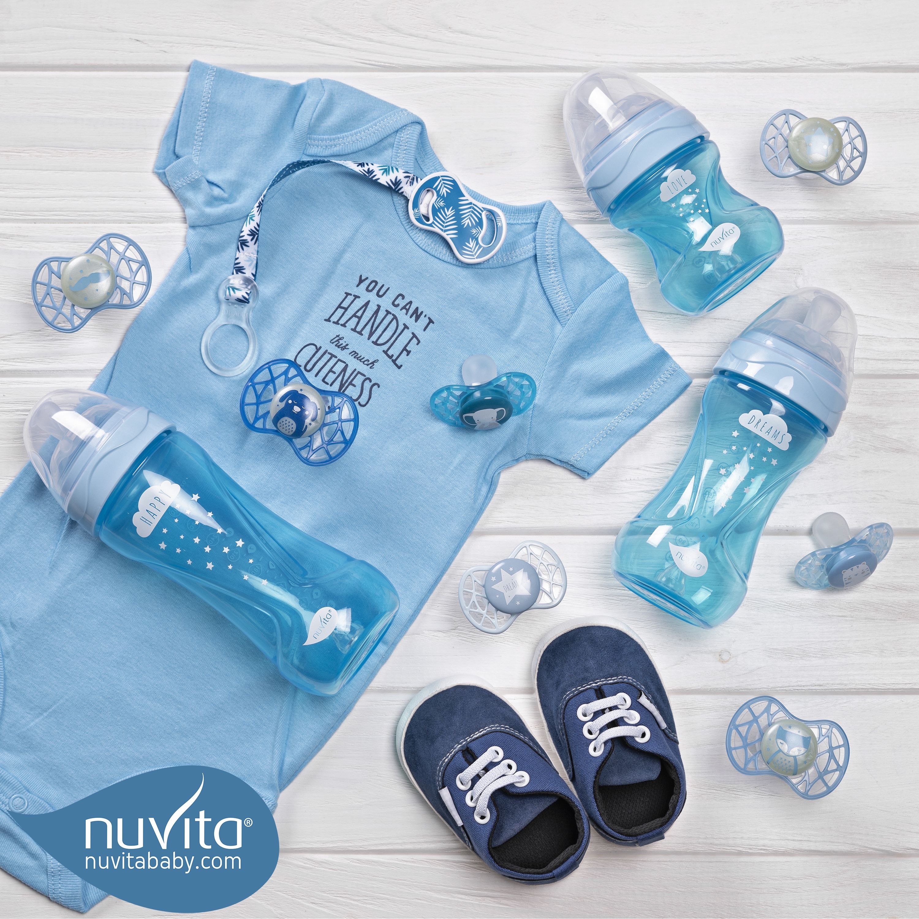 Пляшечка для годування Nuvita Mimic Cool, антиколікова, 330 мл, блакитний (NV6052SKY) - фото 11