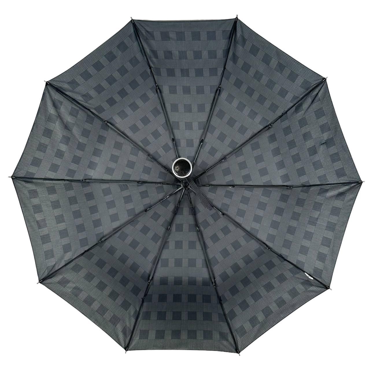 Складной зонтик полуавтомат Bellissima 98 см серый - фото 7