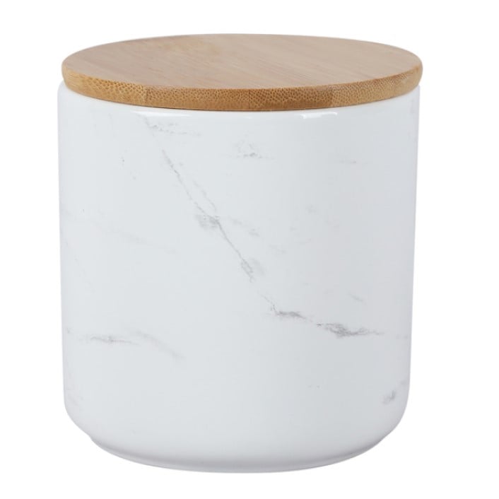 Банка Limited Edition Marble, кераміка, 900 мл, білий (202C-007-A2) - фото 1
