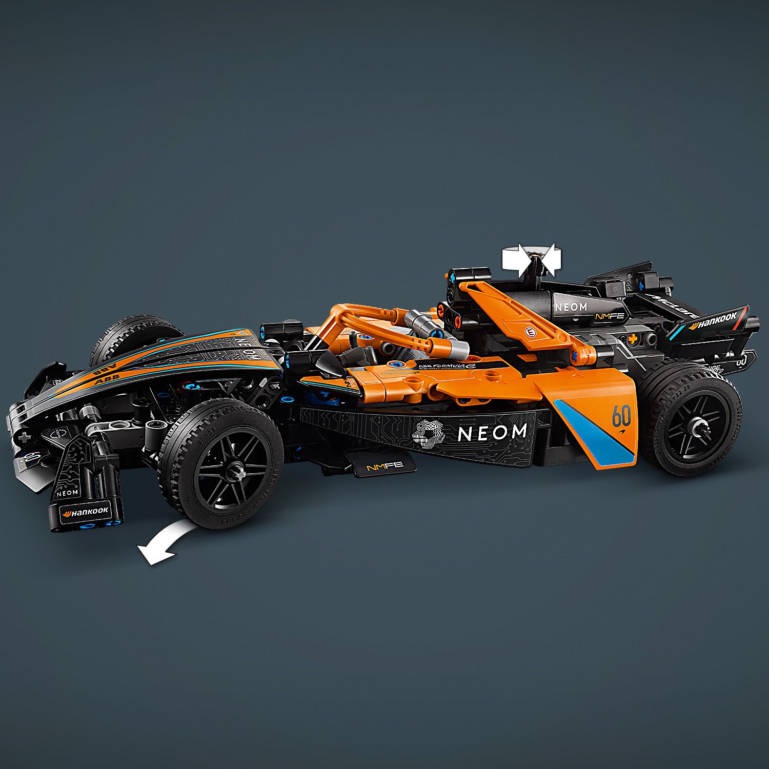 Конструктор LEGO Technic Автомобиль для гонки NEOM McLaren Formula E 452 детали (42169) - фото 7