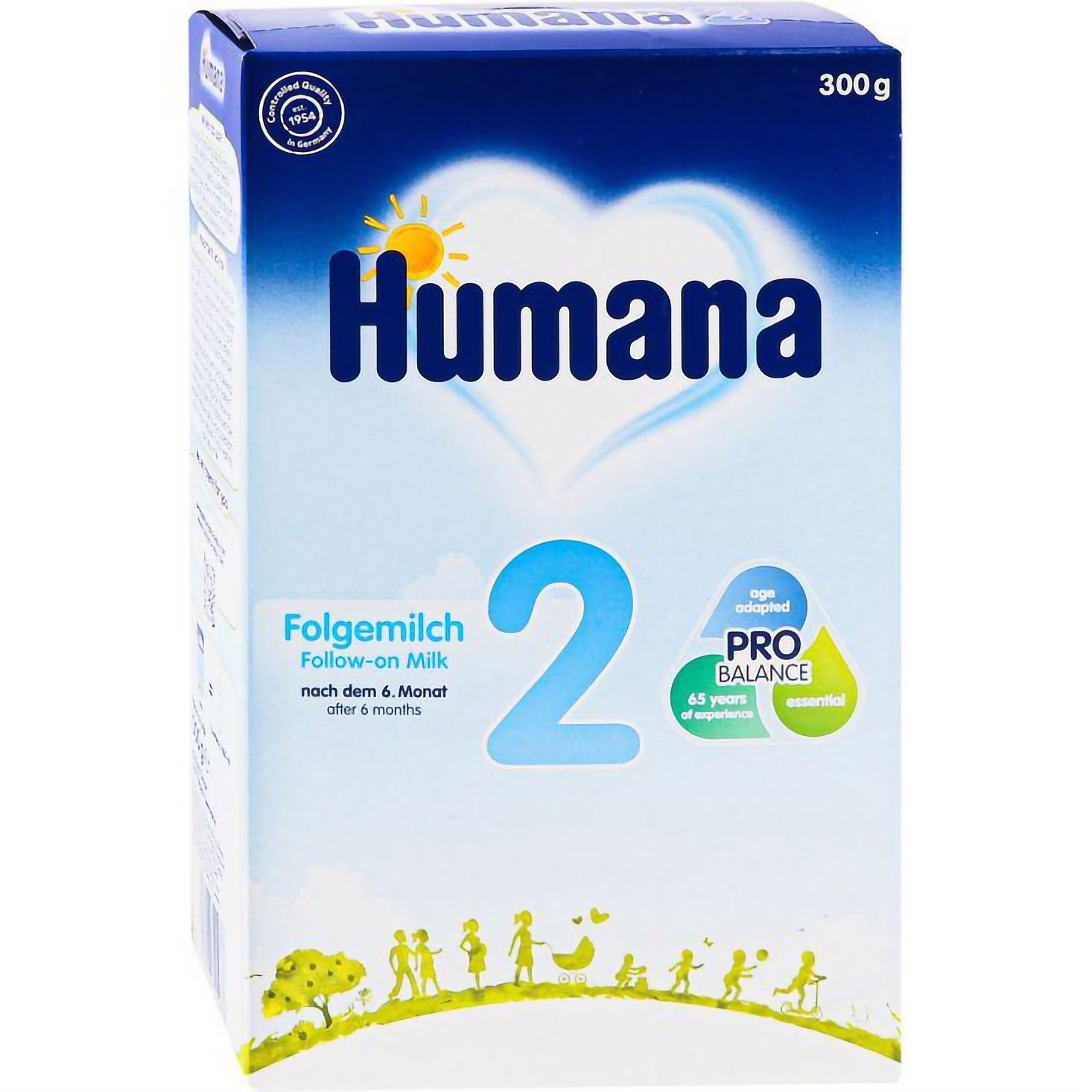 Сухая молочная смесь Humana 2 c пребиотиками, 300 г - фото 1