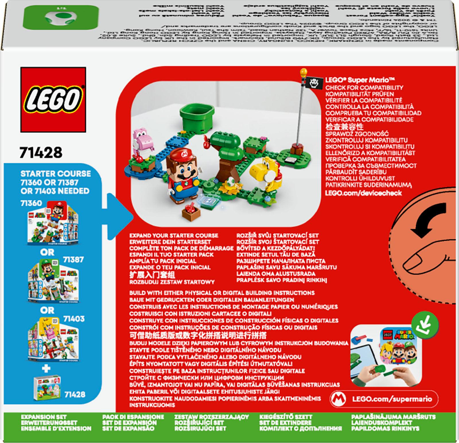 Конструктор LEGO Super Mario Прекрасний ліс Yoshi додатковий набір 107 деталі (71428) - фото 9