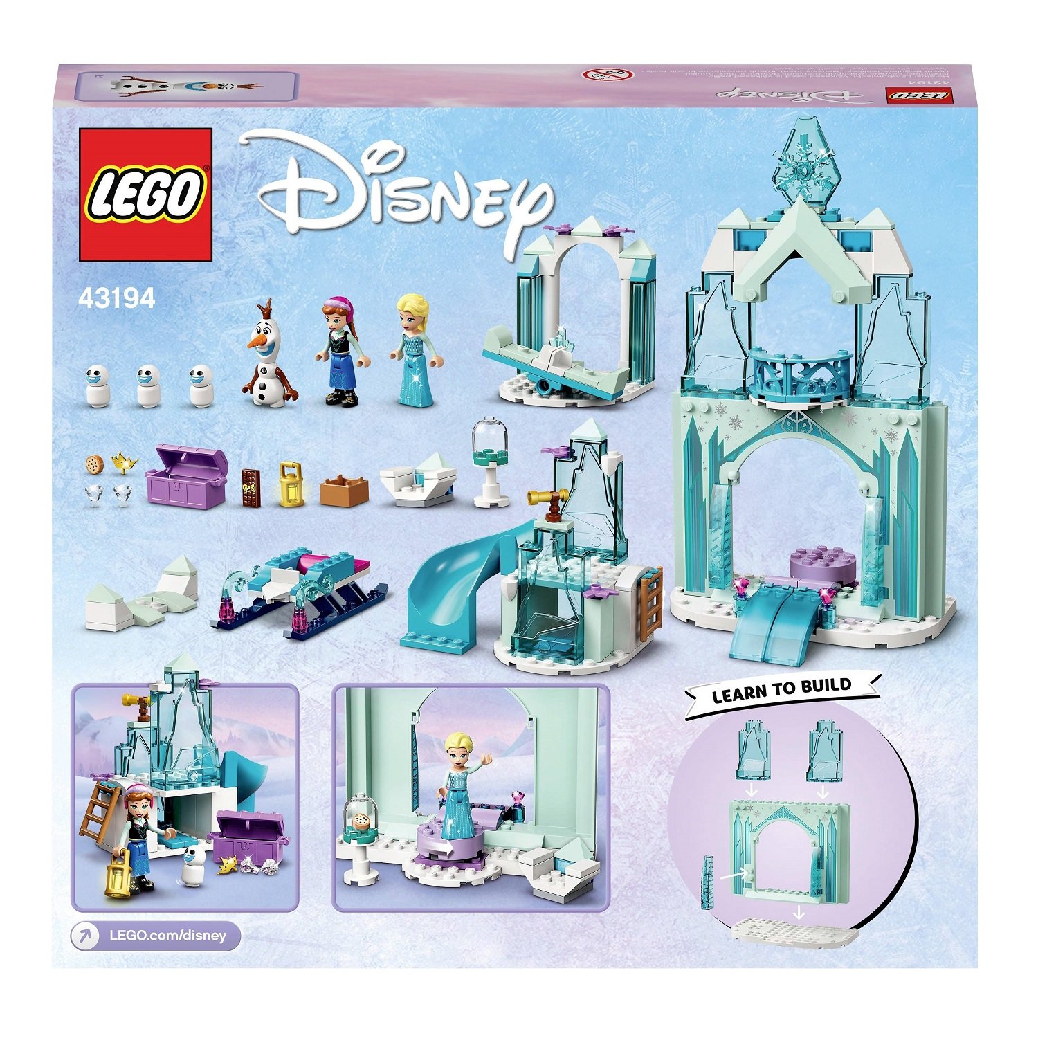 Конструктор LEGO Disney Princess Крижана чарівна країна Анни та Ельзи, 154 деталі (43194) - фото 2