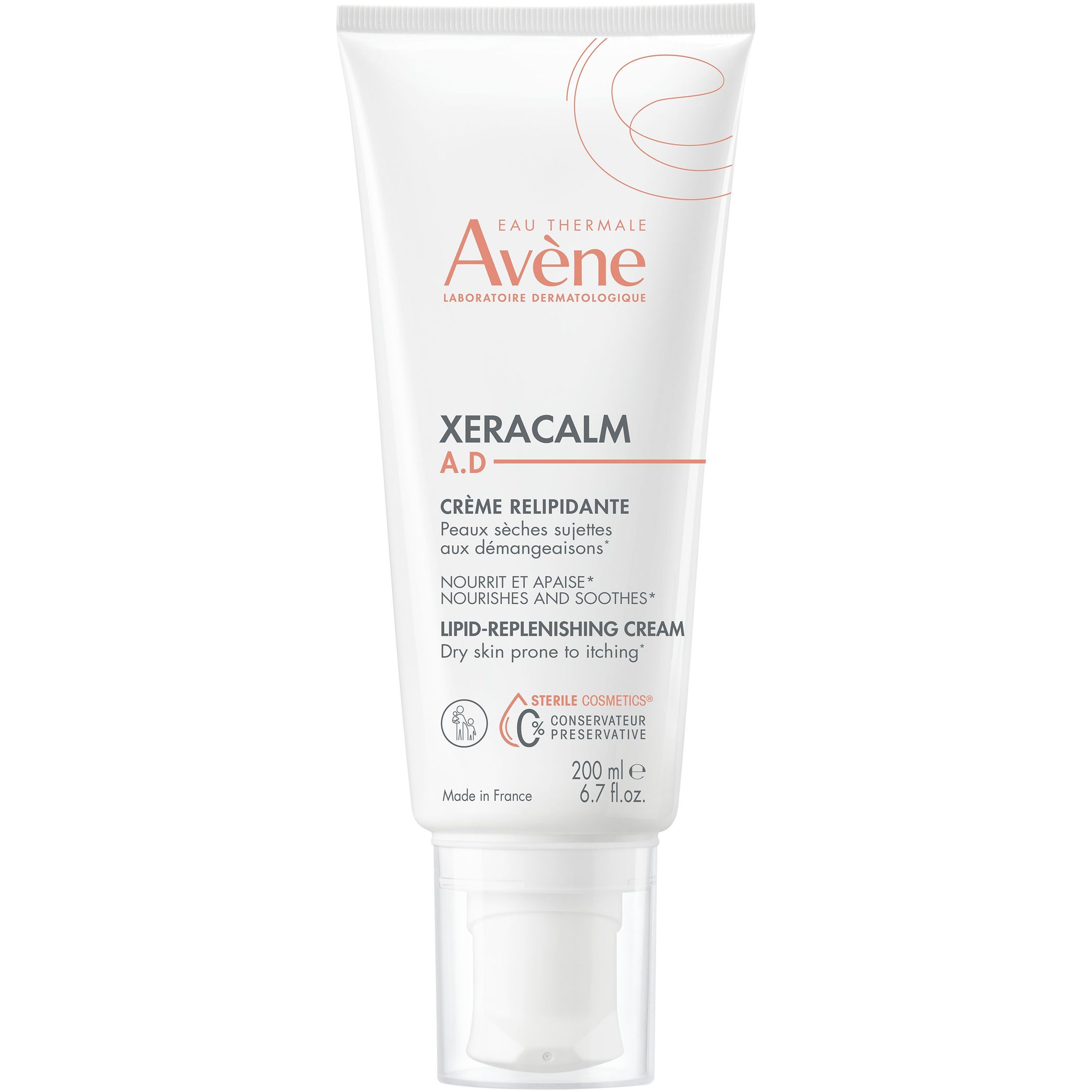 Крем для лица и тела Avene XeraCalm AD Lipid-Replenishing Cream 200 мл - фото 1