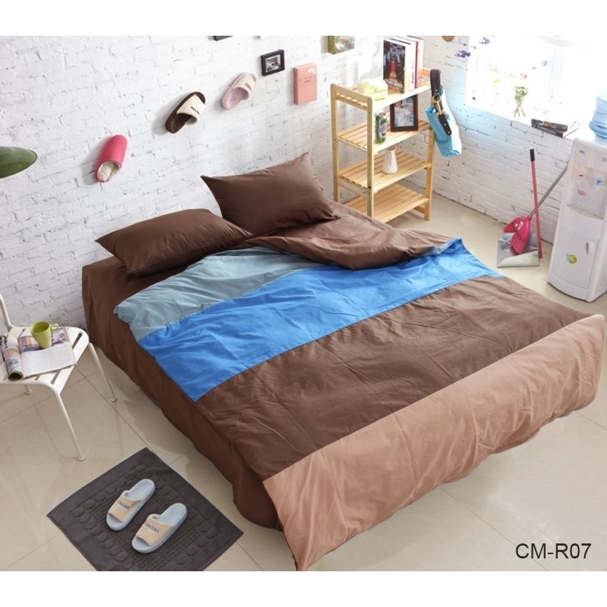 Комплект постільної білизни TAG Tekstil 2-спальний Різнокольоровий 000163774 (CM-R07) - фото 1