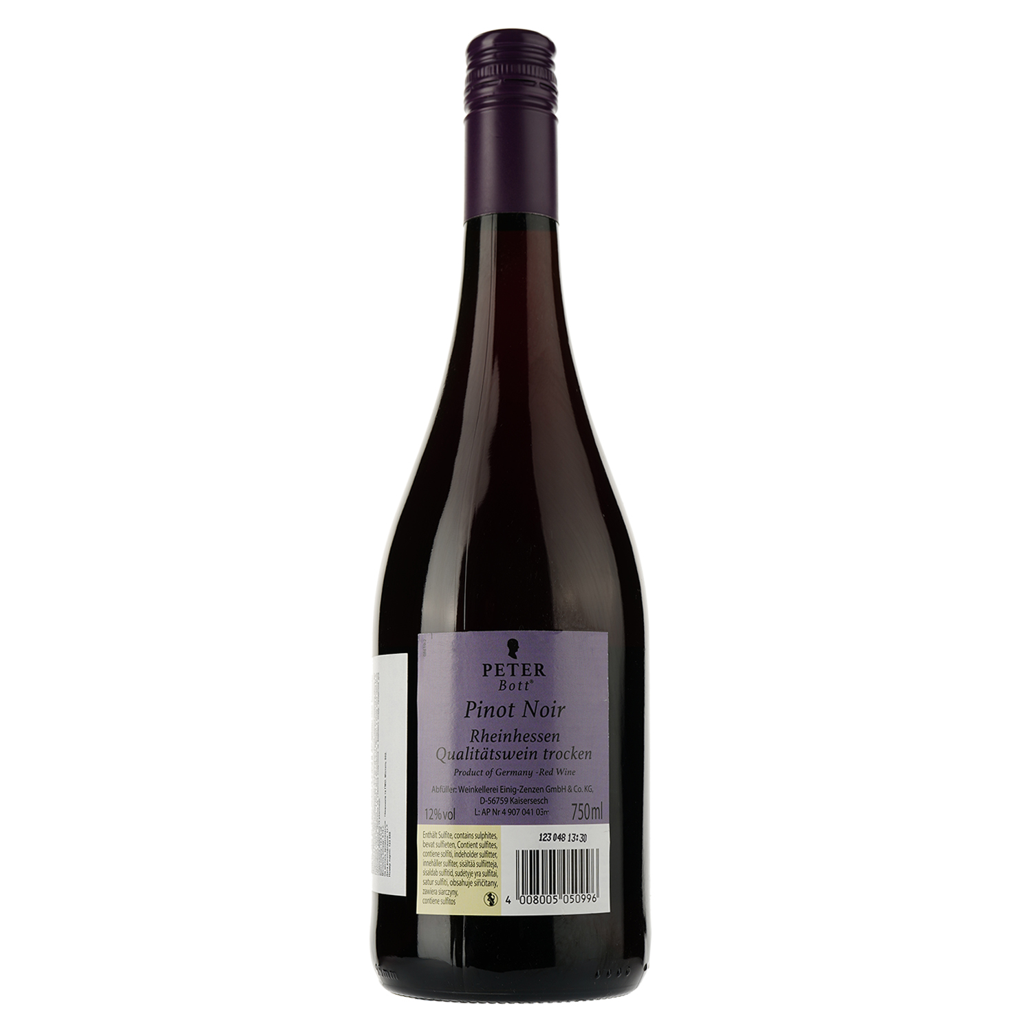 Вино Peter Bott Pinot Noir, красное, сухое, 0,75 л - фото 2