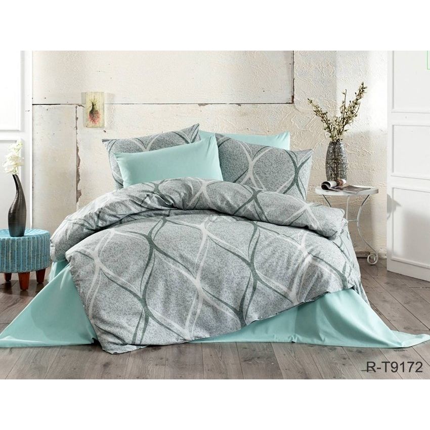 Комплект постільної білизни TAG Tekstil з компаньйоном 2-спальний 000210387 (R-T9172) - фото 1