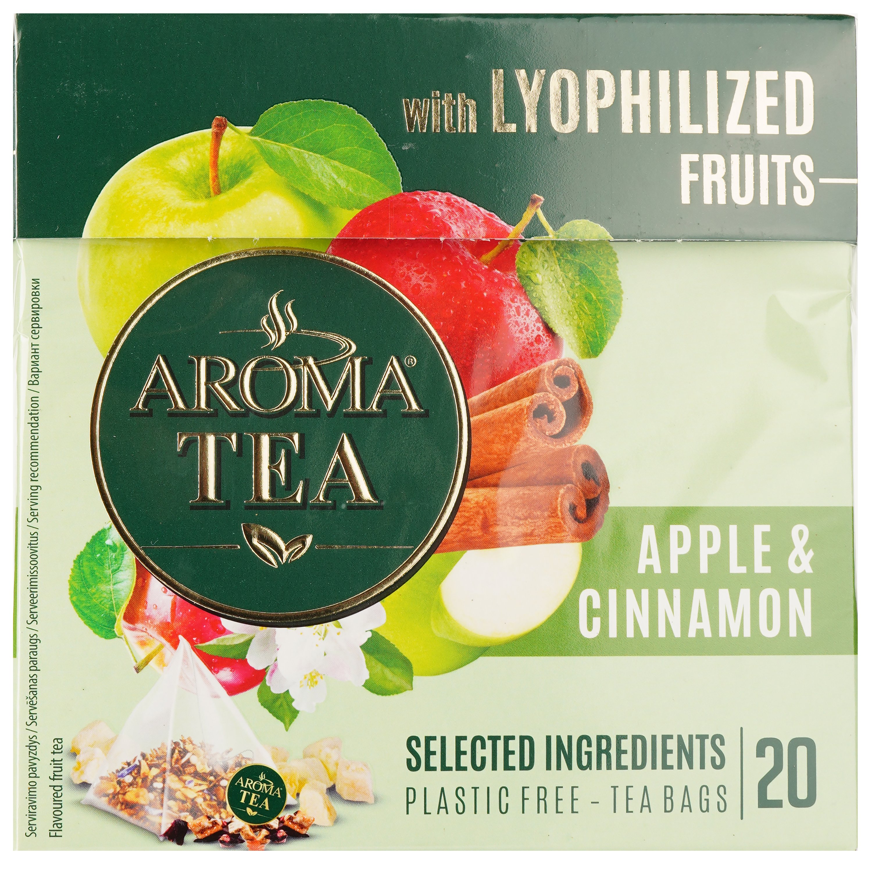 Чай черный Aroma Tea с яблоком 40 г (20 шт. х 2 г) (896854) - фото 2